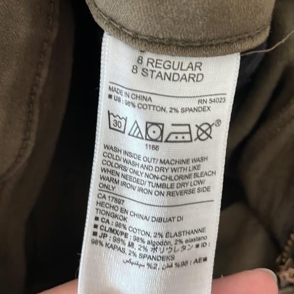 Mid rise rockstar skinny army green jeans - Picture 5 of 5